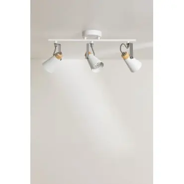 Lampada da soffitto orientabile in acciaio Anteia