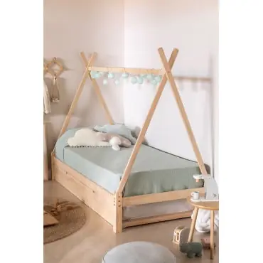 Letto estraibile per materasso da 90 cm in legno di pino Joan Kids