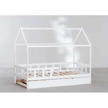 Letto estraibile per materasso 90 x 190 cm in legno Kelly Kids