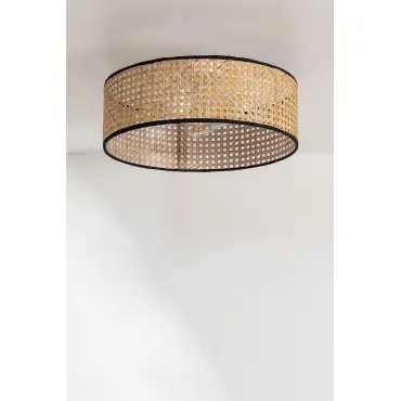Lampada da soffitto in rattan Luxio