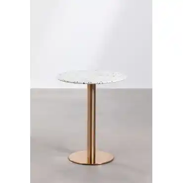 Tavolo da bar rotondo Ø60 cm in Terrazzo Malibu
