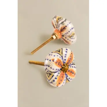 Set di 2 maniglie in ceramica Flowe