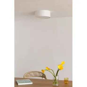 Plafoniera da soffitto rotonda Ø45 cm in poliestere Dustyn