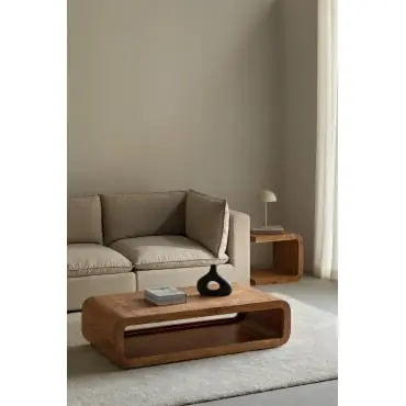 Tavolino rettangolare 120x60 cm in legno Vacry
