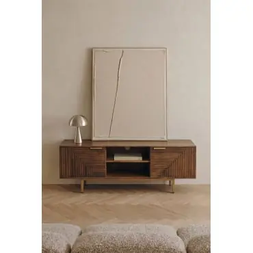 Mobile TV in legno di mango Baty