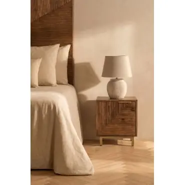 Comodino 40x35 cm in legno di mango Baty