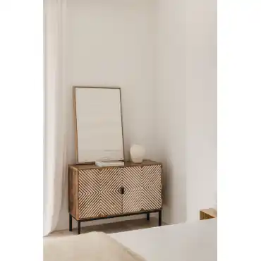 Aparador 105x35 cm in legno di mango Alembe