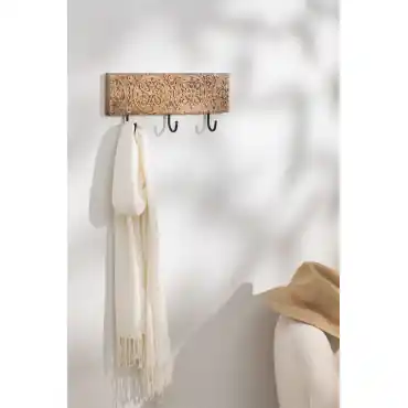 Appendino da parete in legno Nanup