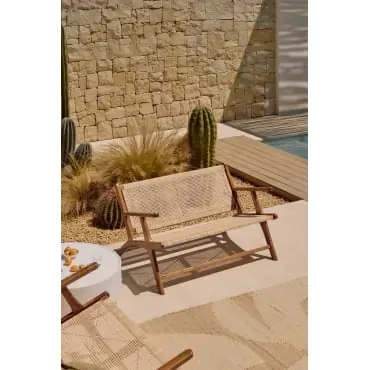 Panca da giardino 120 cm in legno di teak Catua
