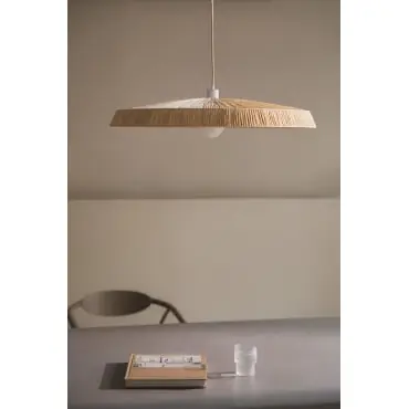 Lampada a sospensione in rafia Velcko