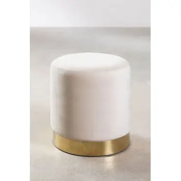 Pouf rotondo Ø35 cm in velluto Flikez