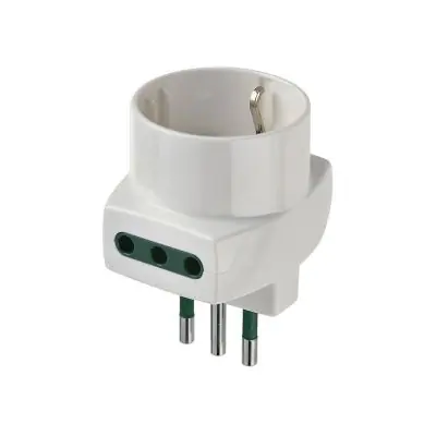 Adattatore Vimar s17+p30 spina 16a bianco