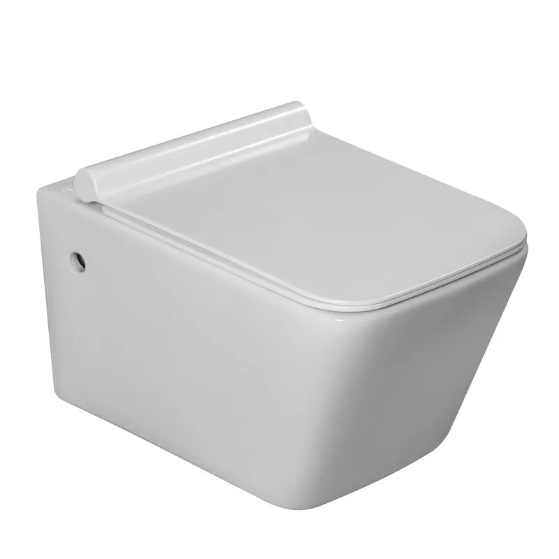 Vaso WC sospeso bianco lucido con sedile Nebida Aquanos