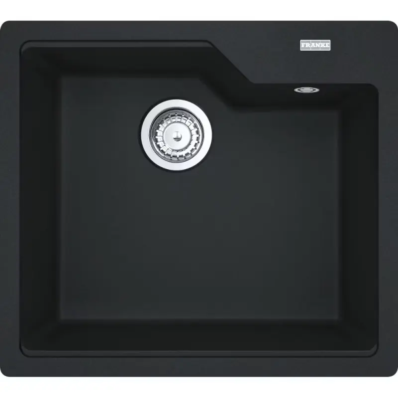 PRONTA CONSEGNA - Franke: Lavello una vasca Vasche Sopratop Urban UBG 610-50 114.0686.793 finitura fragranite nero da 56x50 cm
