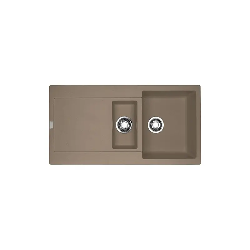 PRONTA CONSEGNA - Franke: Lavello una vasca con vaschetta e gocciolatoio Maris MRG 651 114.0490.331 finitura fragranite oyster da 97x50 cm