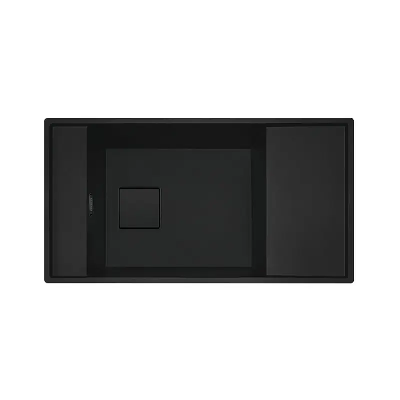 Franke: Lavello una vasca Fresno FSG 211-86 135.0718.446 finitura black matt da 86x45.8 cm