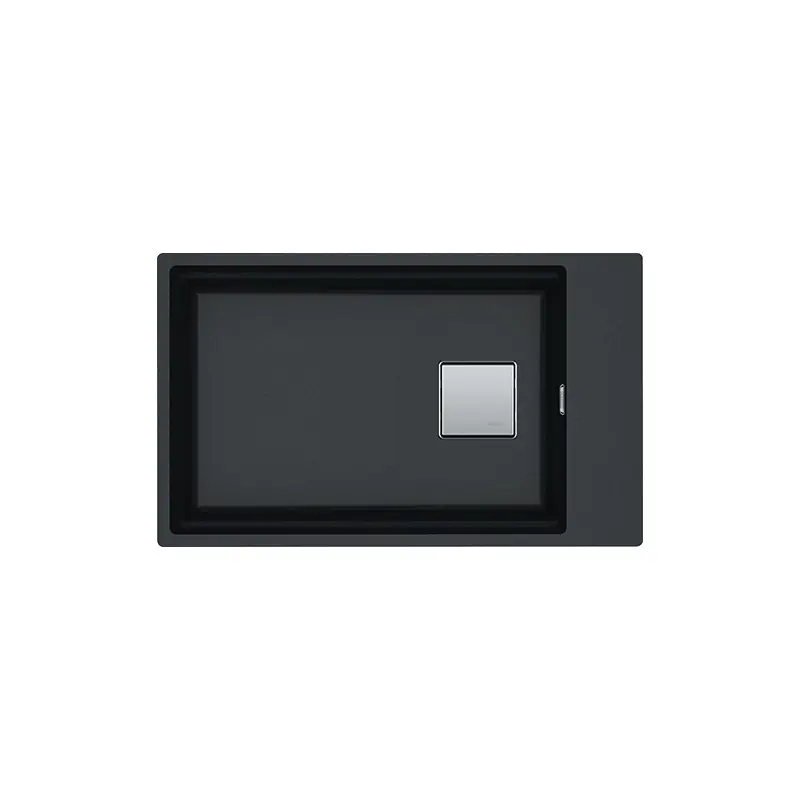 Franke: Lavello una vasca Vasche Kubus 2 Sottotop KNG 110-62 125.0529.612 finitura fragranite nero da 62x42 cm