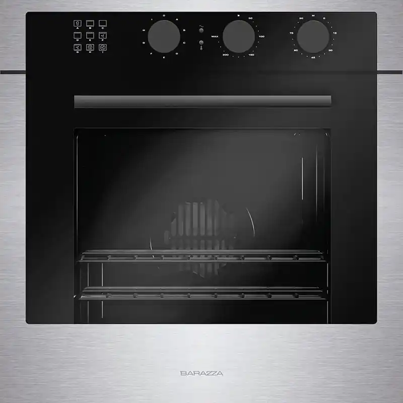 Barazza Forno City One multifunzione da incasso 1FCOMI finitura acciaio inox satinato / nero da 60 cm