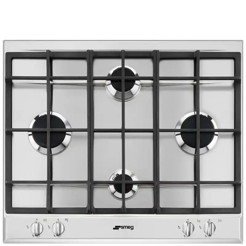 Smeg Piano cottura a gas P260XGH finitura inox da 60 cm - IN PROMOZIONE FINO AL 30/06