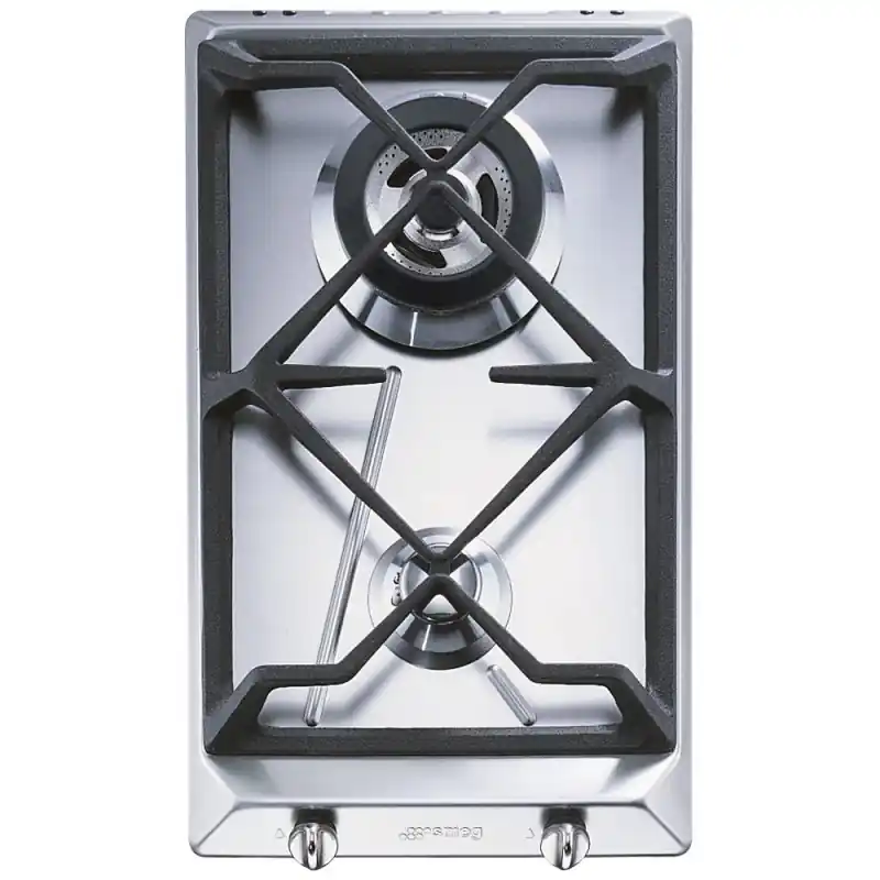 Smeg Piano cottura domino a gas SRV532GH3 finitura acciaio inox da 30cm - IN PROMOZIONE FINO AL 30/06