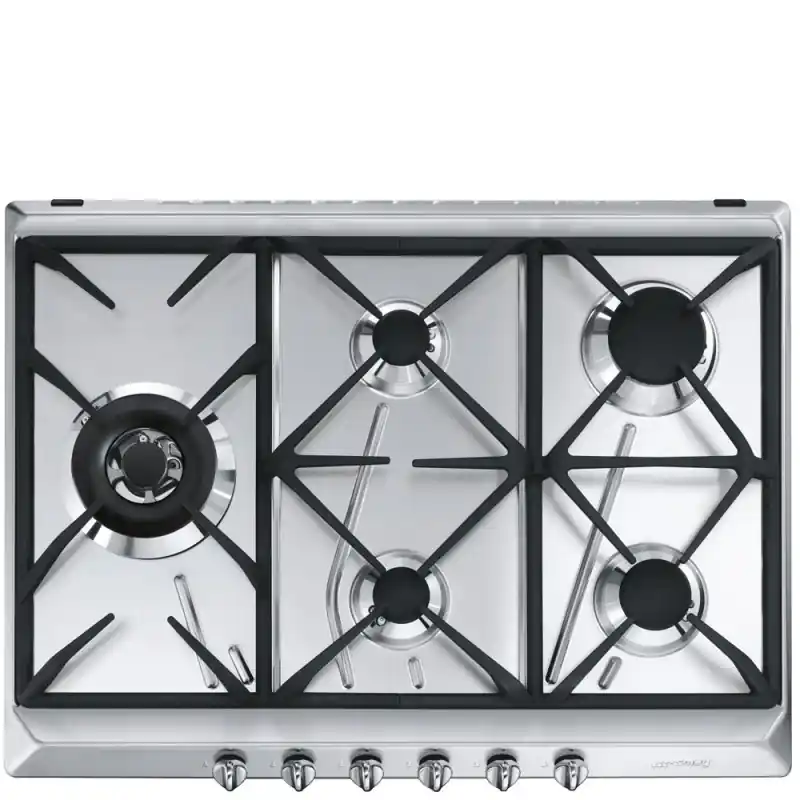 PRONTA CONSEGNA - Smeg Piano cottura a gas SRV575GH5 finitura inox da 70cm - IN PROMOZIONE FINO AL 30/06