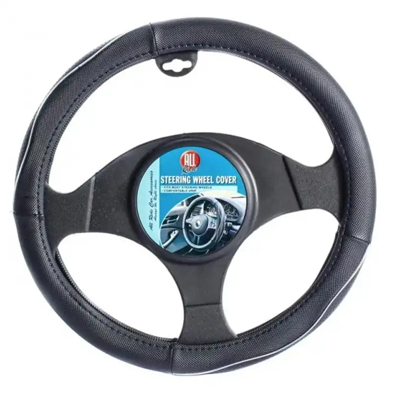 Coprivolante Universale Auto in Ecopelle Copertura Sterzo Macchina Camper 38cm