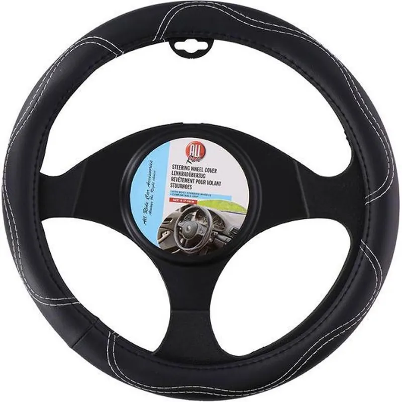 Coprivolante Universale Auto in Ecopelle Copertura Sterzo Macchina Camper 38cm