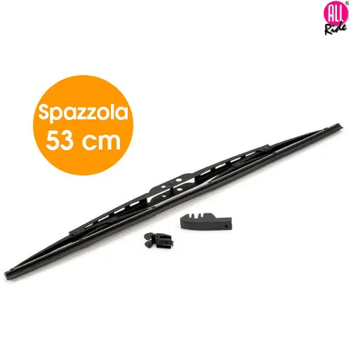 Spazzola Tergicristallo Standard Singola per Auto in Metallo e Gomma 53 cm