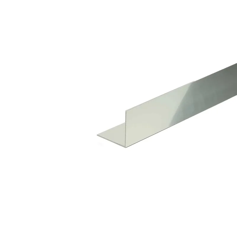 Profilo angolare 1 m alluminio anodizzato 40x40x1000 mm nichel opaco