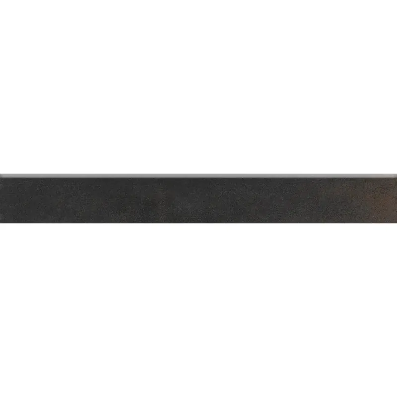 Battiscopa in gres porcellanato Metallic nero 7,5x60,4 cm