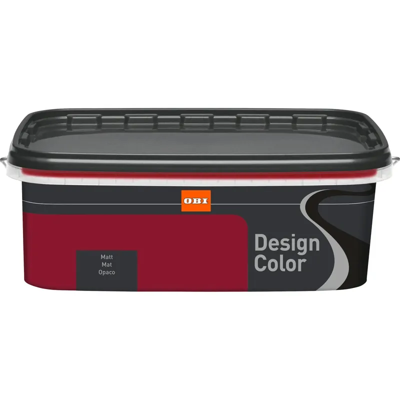 Idropittura OBI Design Color 2,5 l opaco mirtillo rosso