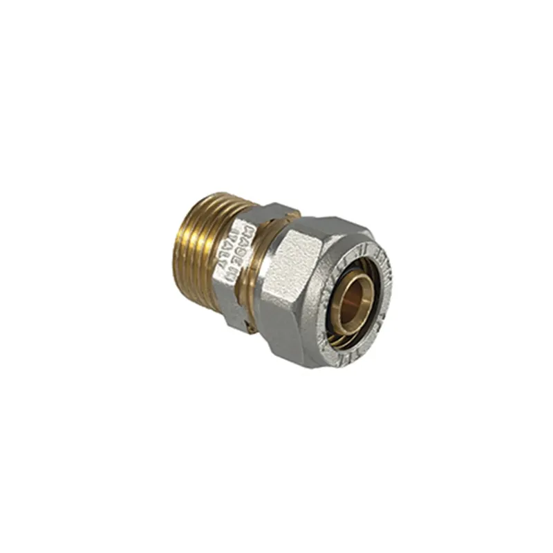 Raccordo diritto per multistrato femmina a stringere 1/2" x 16mm