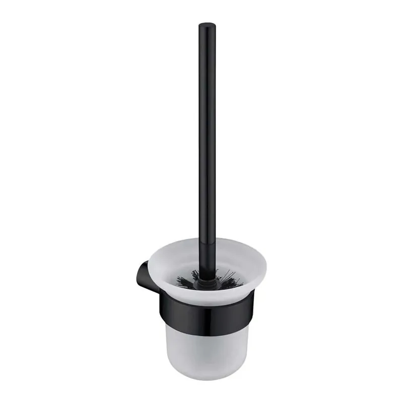 Scopino bagno a parete 11,5x35 cm nero