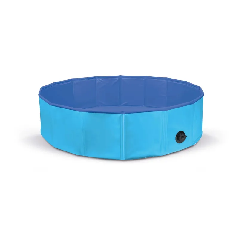 Piscina per cani estiva e per lavaggio blu 80x20 cm