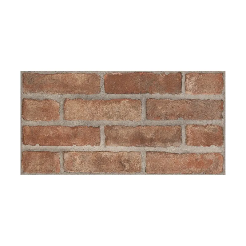 Rivestimento in gres porcellanato Brick Red 31x62 cm 1,35 m²
