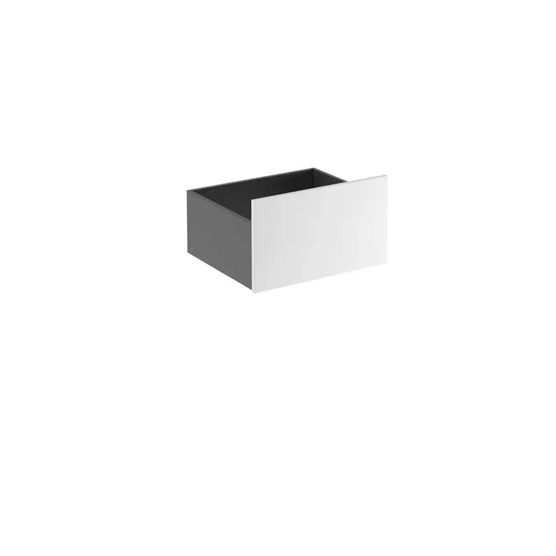 Carrello con ruote Caren laccato bianco opaco 85x36x51 cm