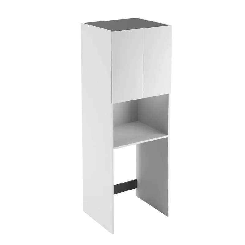 Mobile bagno colonna nobilitato portalavatrice 2 ante vano sup L70xH205xP46 cm