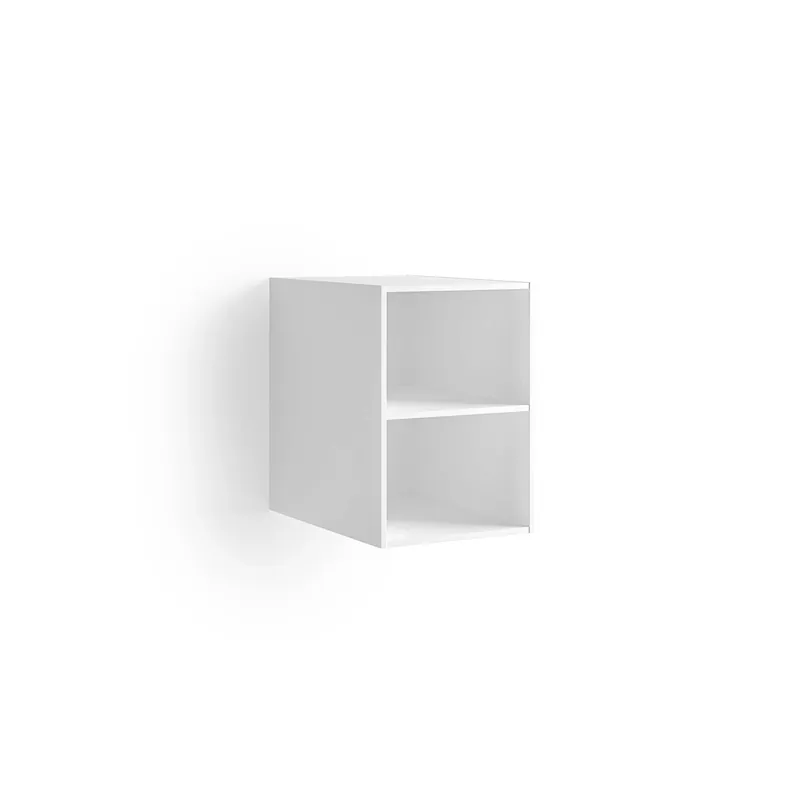 Mobile bagno base sospesa Caren 2 vani 50x35x50,8 cm acero