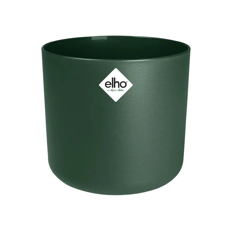 Vaso B.For Soft rotondo in plastica verde Ø 25 cm