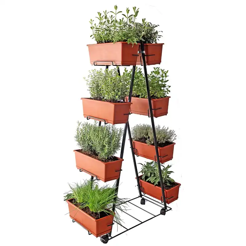 Orto verticale con ruote 150x90x40 cm