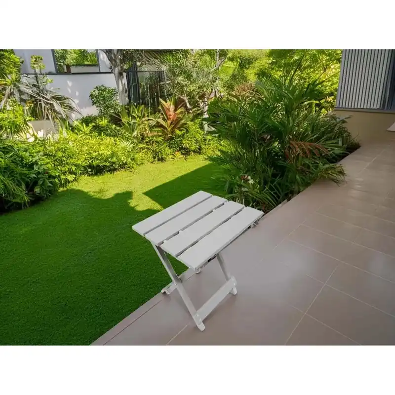 Tavolo da giardino in alluminio 39x30x25 cm argento