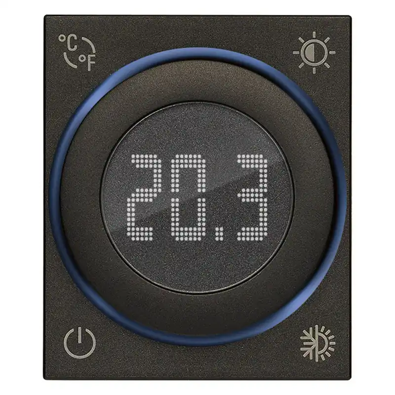 Vimar termostato a rotella IoT 2M nero