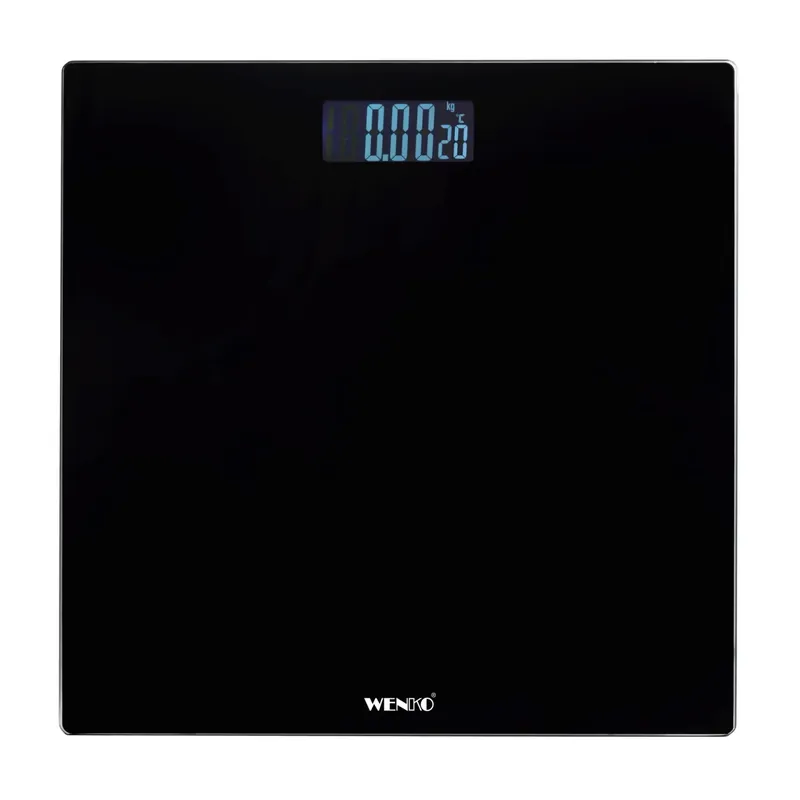 Bilancia digitale Wenko Display LCD vetro nero max 150 kg