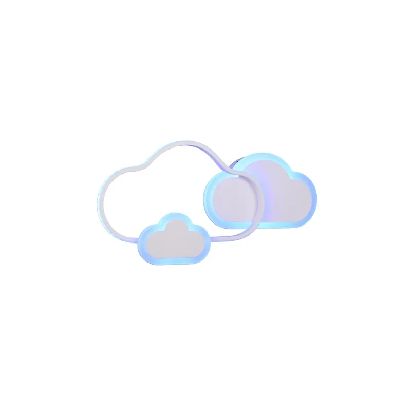 Applique LED da parete Cloudy 3600 lm Bianco Caldo 52x9x25 cm