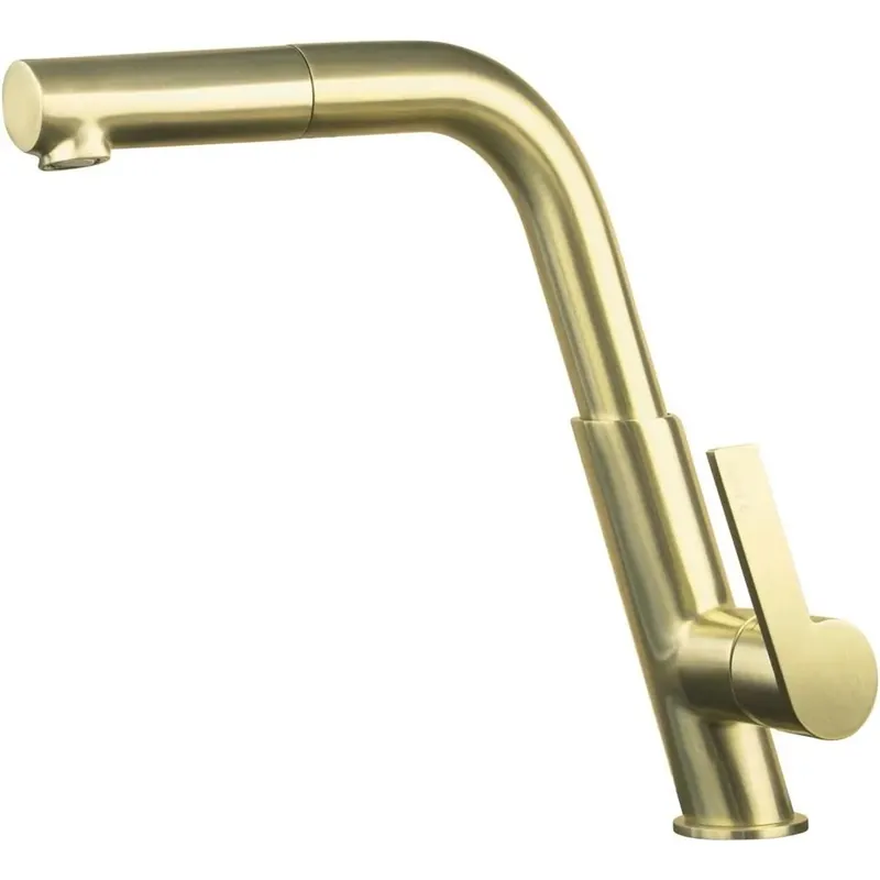 Rubinetto da cucina bocca estraibile Idrostile oro