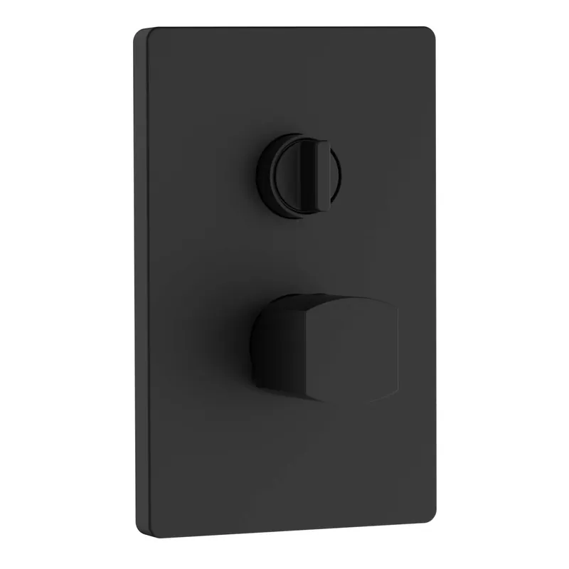 Miscelatore incasso doccia con deviatore Zefir nero opaco Ø 25 mm
