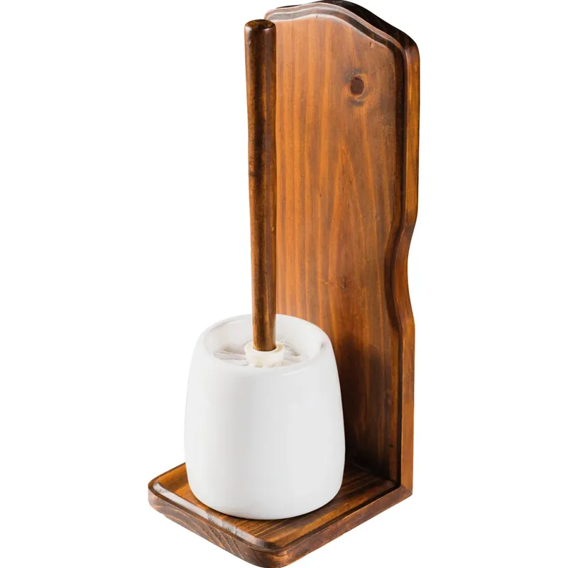 Portascopino bagno Mathilde H 36 cm noce