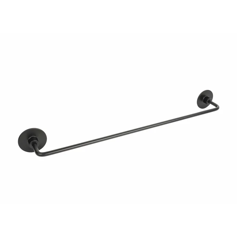 Porta asciugamani Wind nero 40 cm