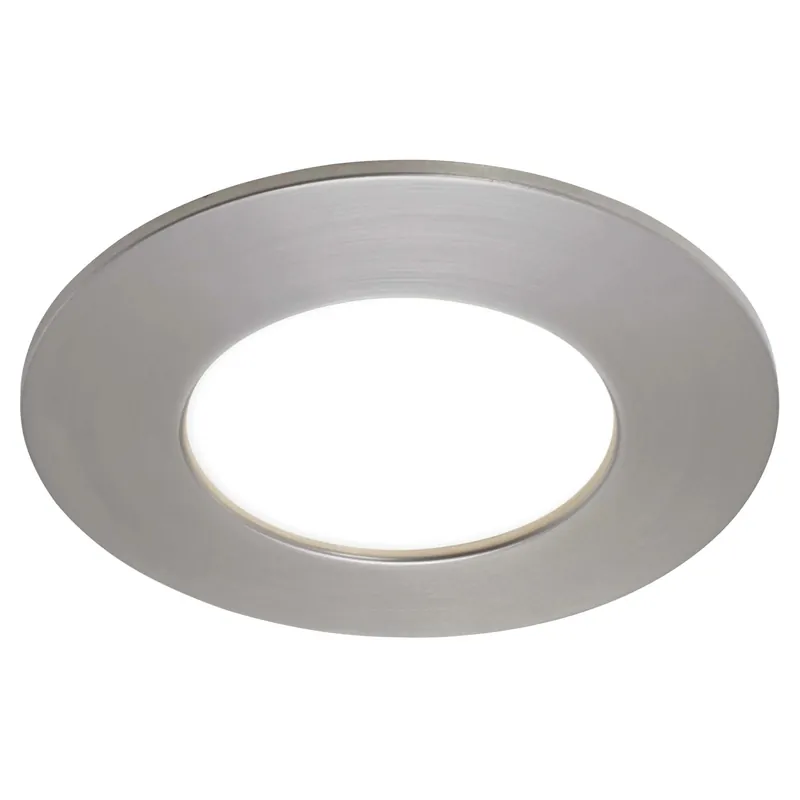 Faretti da incasso LED Flat In nichel satinato Ø 8,5cm 5W