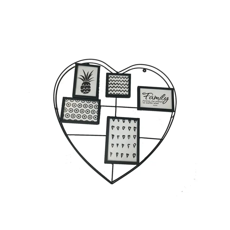 Cornice Multi-foto Cuore - 5 posti